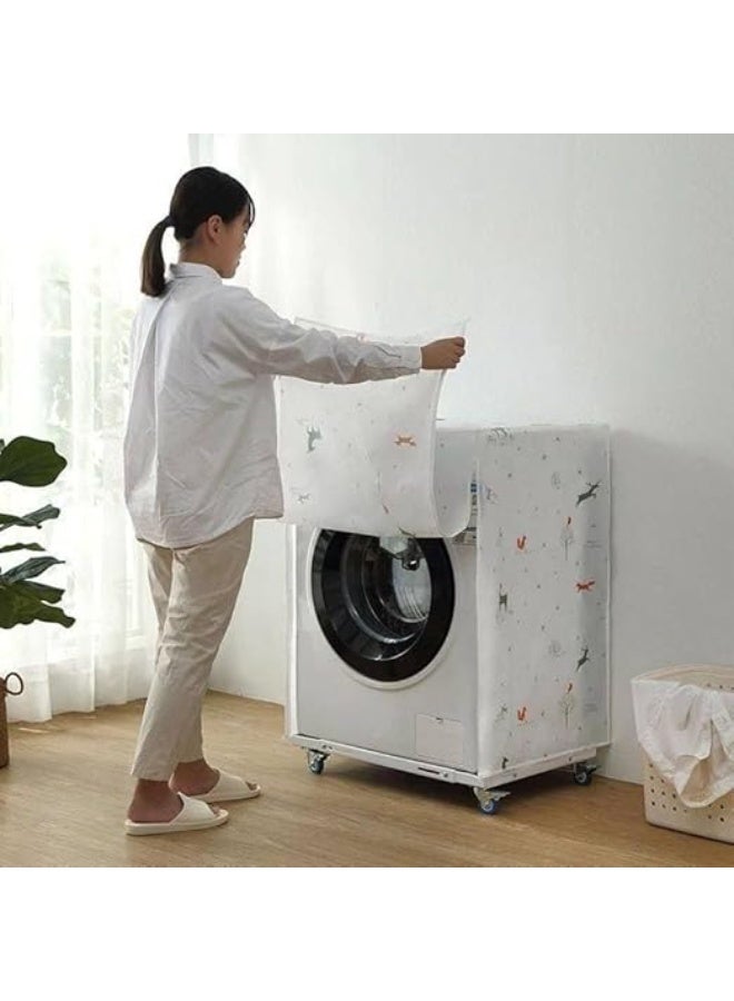 Two-piece washing machine cover set, 85 x 60 x 60 cm – High-quality material to protect and preserve your washing machine from dust and water - Image 3